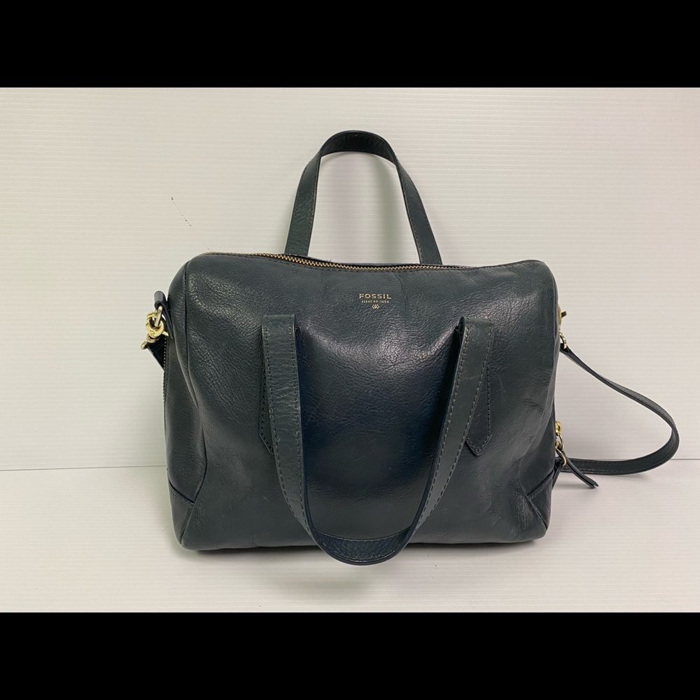 Vintage Navy Blue Fossil Shoulder Hand Bag No 1954